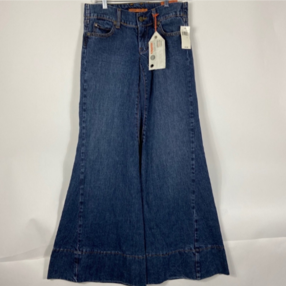 Women's hippie flare wide leg bell bottom jeans